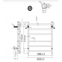 Aqu Square 6 Bars Heated Towel Rail-Chrome